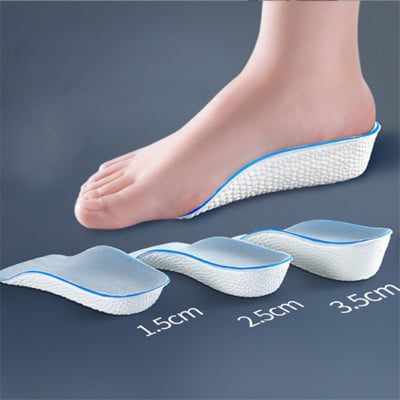 Πέλματα αύξησης ύψους για άνδρες Γυναικεία παπούτσια Επίπεδα πόδια Υποστήριξη καμάρας Ορθοπεδικοί πάτοι Αθλητικά πάνινα παπούτσια Heel Lift Memory Foam Pads για παπούτσια