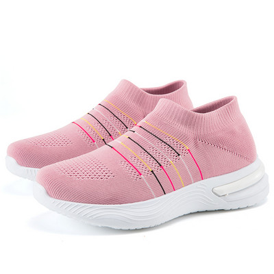 Madingi moteriški lauko sportiniai batai vaikščiojimui bėgimo teniso stabilumo sportbačiai, skirti moteriškiems tinkliniams, kvėpuojantiems minkštiems, dideliems batams