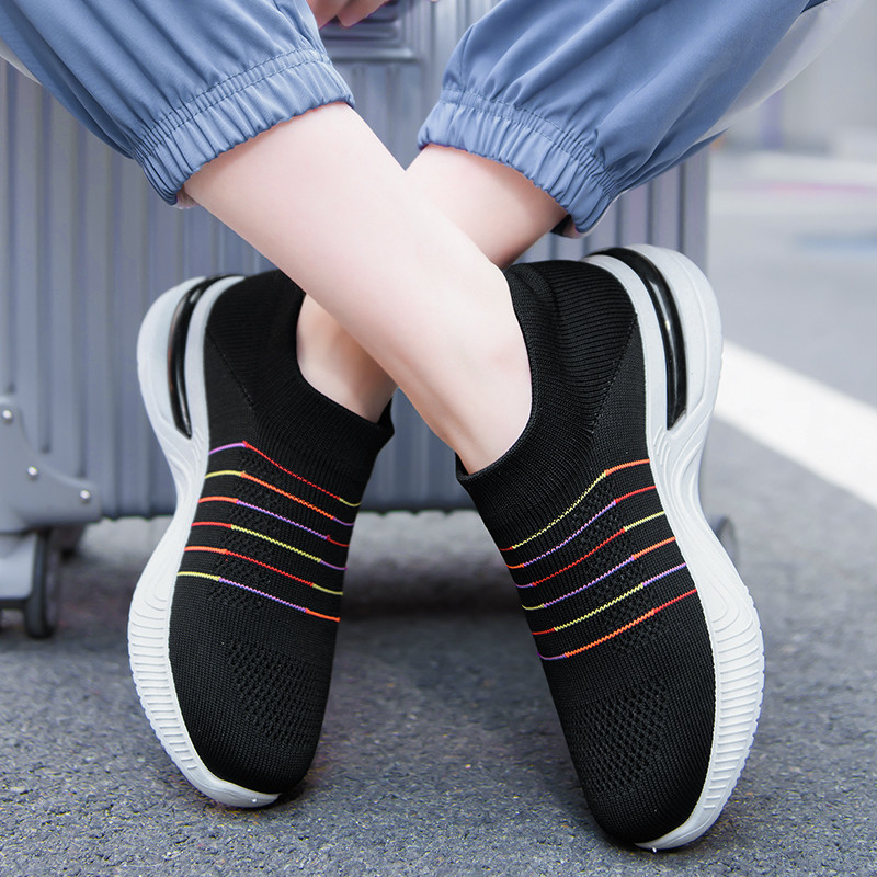 Madingi moteriški lauko sportiniai batai vaikščiojimui bėgimo teniso stabilumo sportbačiai, skirti moteriškiems tinkliniams, kvėpuojantiems minkštiems, dideliems batams