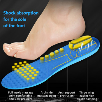 2023 New Memory Foam Πάτοι για Παπούτσια Σόλα Αποσμητικό Αναπνεύσιμο Μαξιλάρι Πάτοι Τρεξίματος για Πόδια Άνδρας Γυναικείες Ορθοπεδικοί πάτοι