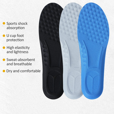 2023 Нови стелки от мемори пяна за обувки Подметка Дезодорант Дишаща възглавница Стелки за бягане за крака Мъж Жени Ортопедични стелки