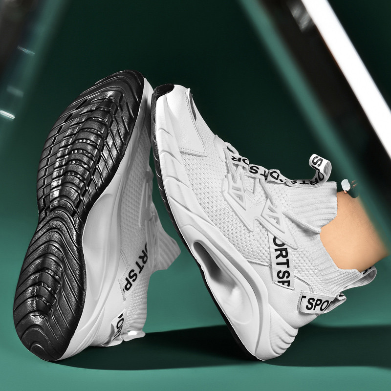 Vyriški lauko sportiniai bateliai tinklinis stabilumas Patogūs kvėpuojantys sportbačiai vyrams Spalvingi bėgimo teniso žygio batai Bigsizee