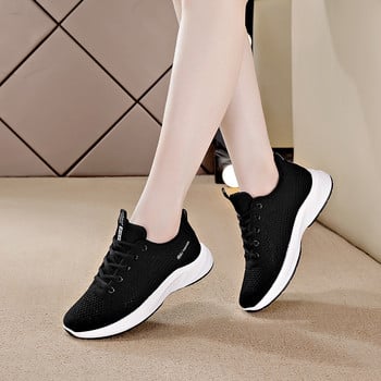 Дамски обувки за тенис Дишащи мрежести дамски маратонки Ежедневни обувки за фитнес на открито Дамски спортни обувки Дамски спортни обувки