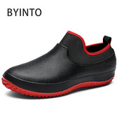 Vyrai Virtuvė Darbo Tenisas Sportiniai Batai Neperšlampami Odiniai Slydimo ant kojinių Sportiniai batai Moteriški Batai Vandeniui Lietaus Batai Tenisas Feminino Masculino