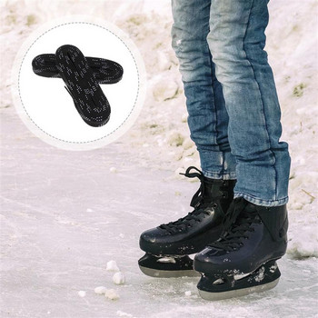 1 чифт професионални връзки за кънки за хокей на лед Восъчени връзки за обувки Анти-замръзване против счупване на обувки за спортни ски хокей