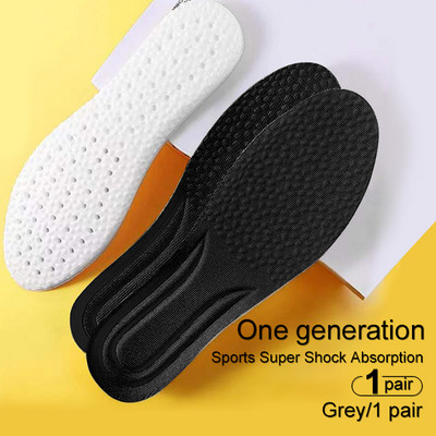2023. gada sporta zolītes, mīkstas ar augstu elastību 4D vīriešu apavu spilventiņi, elpojoši triecienu absorbējoši spilveni, arkas atbalsta zolīte vīriešiem sievietēm