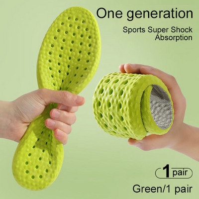 2023. gada sporta zolītes, mīkstas ar augstu elastību 4D vīriešu apavu spilventiņi, elpojoši triecienu absorbējoši spilveni, arkas atbalsta zolīte vīriešiem sievietēm