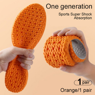 2023. gada sporta zolītes, mīkstas ar augstu elastību 4D vīriešu apavu spilventiņi, elpojoši triecienu absorbējoši spilveni, arkas atbalsta zolīte vīriešiem sievietēm