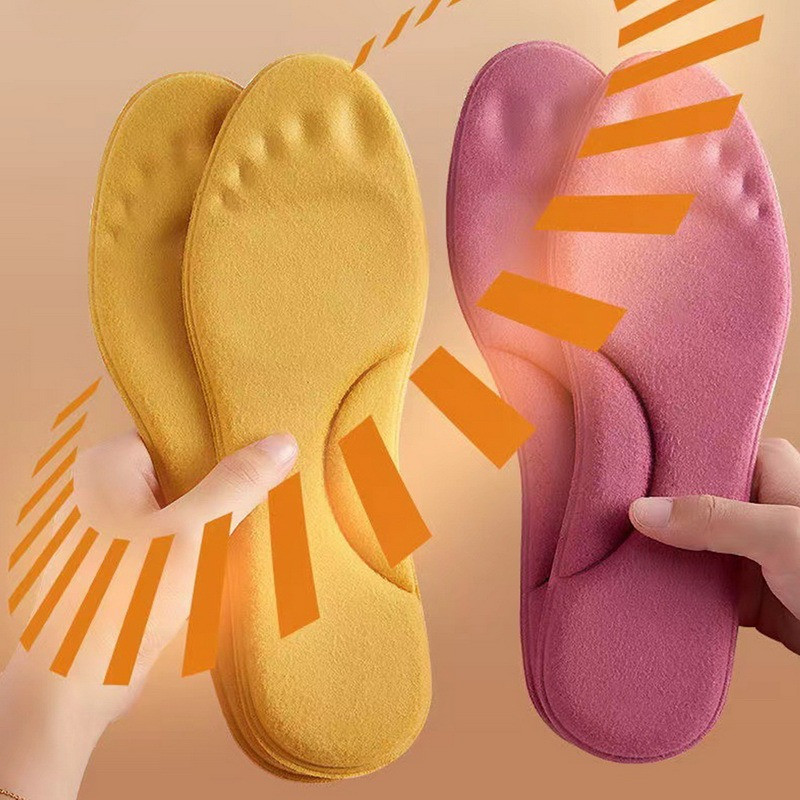 Önfűtött talpbetétek Lábmasszázs hővastag talpbetét memóriahabos cipőbetétek Téli meleg Férfi Női Sportcipők Betét kiegészítők
