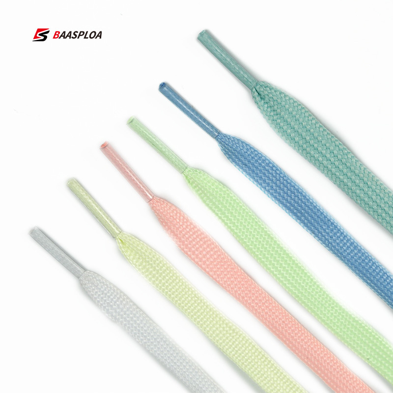 Plakanas kurpju šņores Gaisa spēku kedas Kurpju šņores Audekla apavi Basketbola apavu šņores Melns Balts Krāsa Apavi Aksesuāri