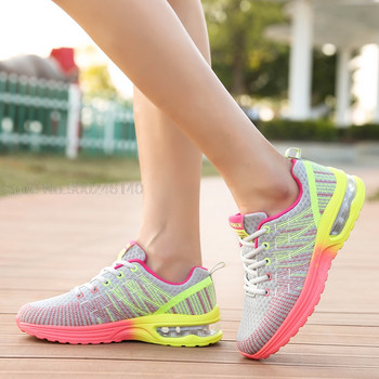 Дамски обувки за тенис, възглавница, дишащи спортни обувки, повдигащи маратонки, дамски ултра-леки маратонки за тенис на маса, голям размер
