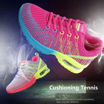 Γυναικεία παπούτσια τένις Μαξιλάρι αναπνεύσιμα αθλητικά παπούτσια Heightening Sneaker Laidies Εξαιρετικά ελαφριά αθλητικά παπούτσια πινγκ πονγκ Plus Size