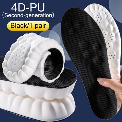 4D nagy rugalmasságú lengéscsillapító sporttalpbetétek Ívtámasztó talpbetét Ultrapuha futócipő párnák Unisex teljes párnázott párnázott