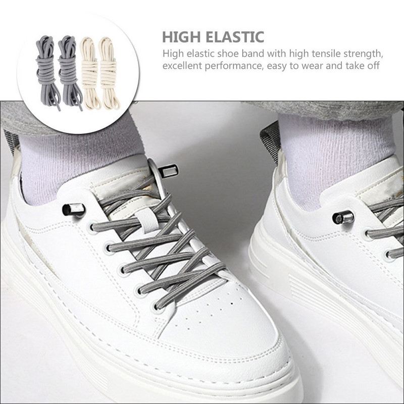 2 pāri elastīgas kurpju šņores sprādzes siksna Bērnu kedas Dekorācijas piederumi Elastīgi apavi