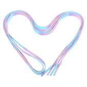 Rozā kurpju šņores, plakanas kaklasaites, krāsotas apavu siksniņas, radoša auduma audekls Sportisks bērnu skriešana