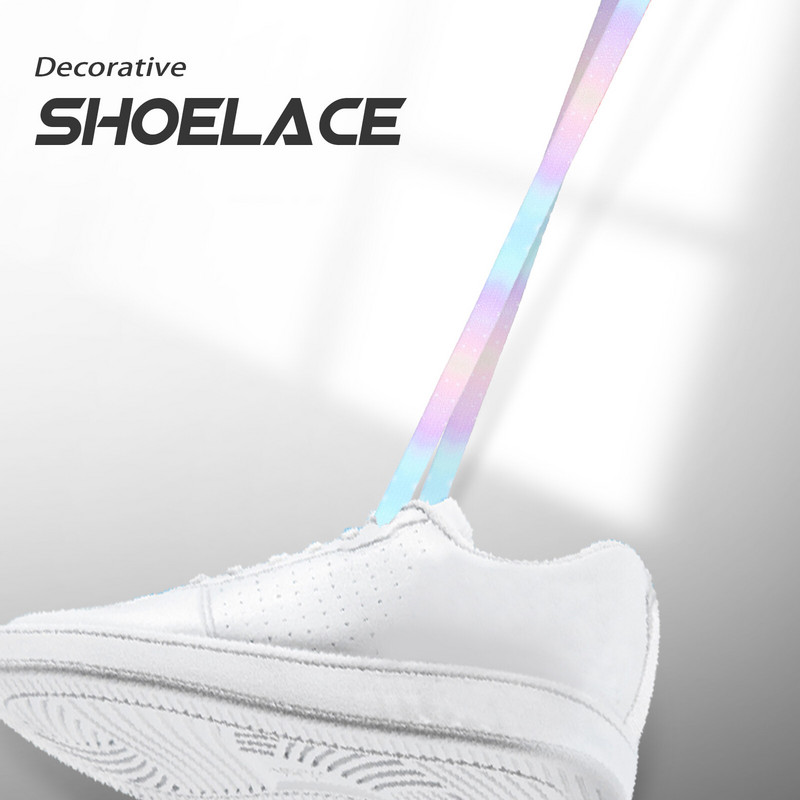 Rozā kurpju šņores, plakanas kaklasaites, krāsotas apavu siksniņas, radoša auduma audekls Sportisks bērnu skriešana