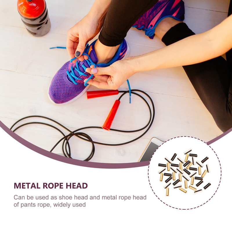 150 gab. Kurpju šņores galva Metāla gala kedas Plecu siksna Izturīgi uzgaļi Praktiskas neilona kurpju šņores