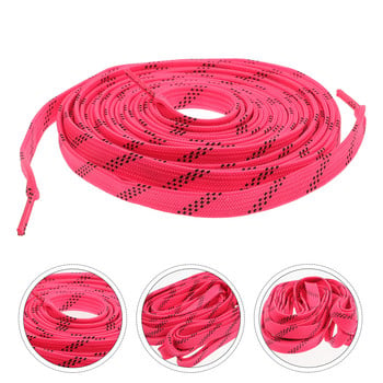 Skate Wax Laces Παπούτσια πάγου Hot Pink Flats Κορδόνια Sportster Αξεσουάρ Roller Skates Κορδόνια από πολυεστέρα