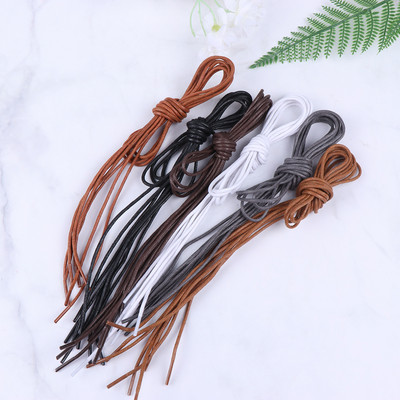Thin Shoe Laces Shoelace Cord Waxed Round Shoes Accessories Sport Accessories