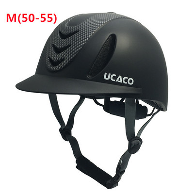 50-61 см UltraLight Възрастни Детски конен шлем Регулируем шлем за езда Рицарска шапка Подвижна периферия Конско оборудване