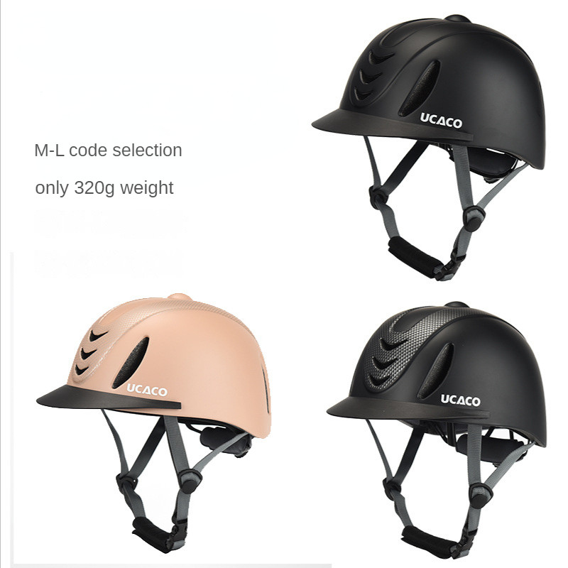 Παιδικό κράνος ιππασίας 50-61 cm Ultralight Παιδικό κράνος ιππασίας ρυθμιζόμενο καπέλο ιππότη με αφαιρούμενο γείσο Εξοπλισμός αλόγων