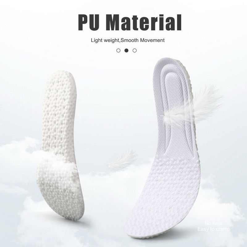 Pu puha sporttalp férfi női tornacipő légáteresztő izzadságelnyelő futóbetétek ütéselnyelő vastag szagtalanító talpbetét