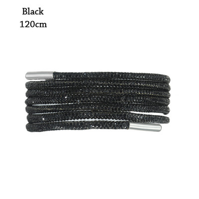 Luksuslikud kivikivist kingapaelad vikerkaare teemant kingapaelad tossud paelad kingad ümmargused kingapaelad 100/120/140/160cm 1tk DIY stringid