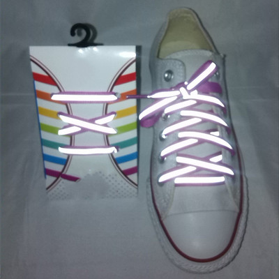 120 CM Gaismas atstarojošas kurpju šņores Modes kedas Apavu auklas nakts skrējienam Riteņbraukšanas sporta apavi Aksesuāri Drošības kvēlojoši