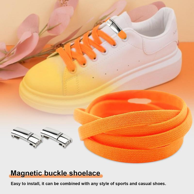 Magnētiskā bez kaklasaites kurpju šņores sprādzes apavu mežģīņu klipši bez kaklasaites pieaugušajiem Magnētiskā apavu auklas sprādze slinkiem obligātiem aksesuāriem