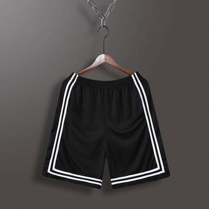 Basketbola šorti Elpojoši sviedri sporta skriešanas šorti āra sporta fitnesa īsās bikses brīvas pludmales šorti ar rāvējslēdzēja kabatu