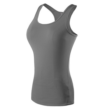 2020 Compression Women Sport Tank Top Skinny Fitness γιλέκο αδυνατίσματος μυϊκές μπλούζες Quick Dry Αμάνικο για τρέξιμο γυμναστικής γιόγκα
