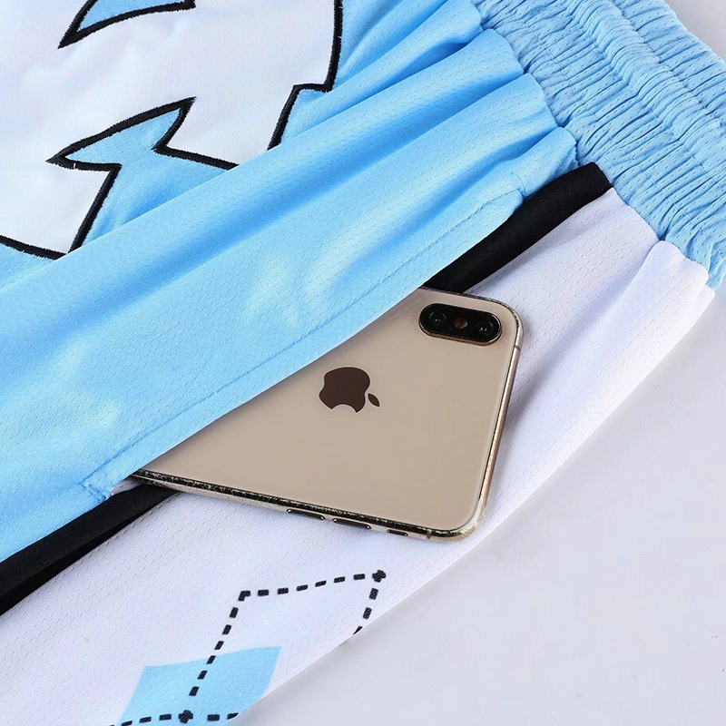 Vīriešu basketbola bikses Ātri žūstoši elpojoši sporta šorti Skriešanas Fitnesa Treniņsacensības Izšūtas Basketbola Bikses