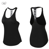 Hot Girls Skinny Sportruházat Kompressziós Fitness Harisnyák Tornaterem Jóga Póló Futás Sportmellény Női Testépítés Crop Tank Hát nélküli felsők