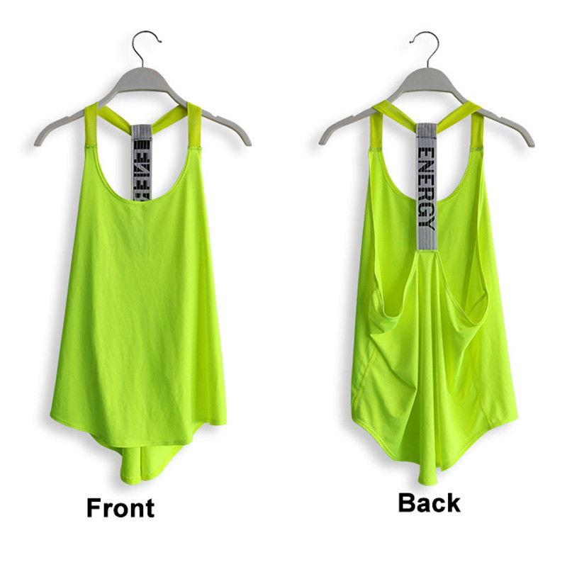 Hot Girls Skinny Sportruházat Kompressziós Fitness Harisnyák Tornaterem Jóga Póló Futás Sportmellény Női Testépítés Crop Tank Hát nélküli felsők