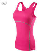 Új kompressziós testépítő felső, gyorsan száradó női jógamellény Szexi nyári edzés Fitness Futó ujjatlan női póló