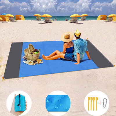 2x2,1 m Vodootporna džepna deka za plažu Sklopiva prostirka za kampiranje Madrac Prijenosna lagana prostirka Prostirka za piknik na otvorenom Prostirka za pješčanu plažu