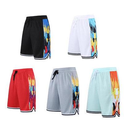 Pantaloni scurți de vară Pantaloni scurți de baschet de fitness alergare pentru bărbați Pantaloni scurți de baschet supradimensionați cu uscare rapidă pantalones cortos de baloncesto