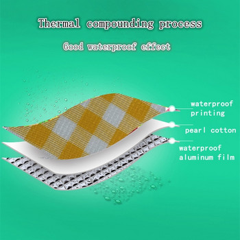 Īpaši viegls ūdensizturīgs kempinga paklājiņš piknika sega Pludmales matracis guļampaliktnis alumīnija folija EVA putu paklājs āra telts pēdas nospiedums