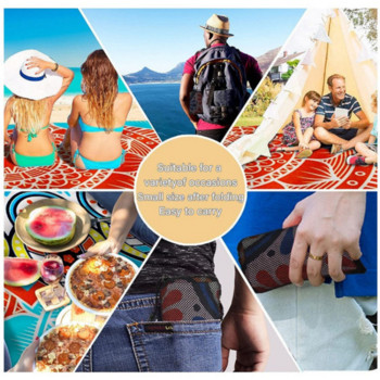 140*200cm neilona kabatas piknika paklājiņš ūdensnecaurlaidīgs pludmales paklājiņš kempinga piknika sega Pārnēsājams saliekams āra mini piknika paklājs