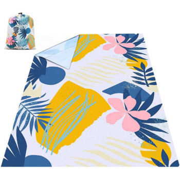 140*200cm neilona kabatas piknika paklājiņš ūdensnecaurlaidīgs pludmales paklājiņš kempinga piknika sega Pārnēsājams saliekams āra mini piknika paklājs