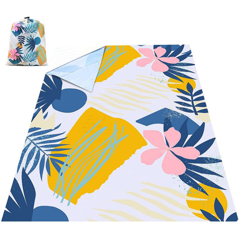 140*200cm neilona kabatas piknika paklājiņš ūdensnecaurlaidīgs pludmales paklājiņš kempinga piknika sega Pārnēsājams saliekams āra mini piknika paklājs