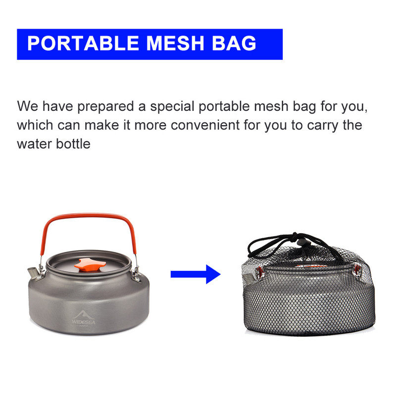 Widesea 1,1L 2L1,5L Kämpingu veekeetja Õues Kohvikeetja Lauanõud Piknikukomplekt Varustus Varustus Nõud Turismikööginõud