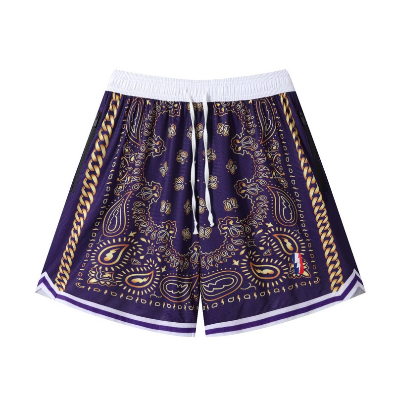 Prindi Meeste korvpallipüksid 2023, suvised kiiresti kuivavad hingavad rannariided Tänavarõivad Meeste spordisaali rattajooksupüksid