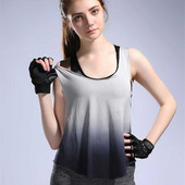 Női Pro Gym Edzőpóló Fitness Sport Póló Jóga Edzőmellény Gyakorló Futó Ruházat Kompressziós Tank felső Ruha E55