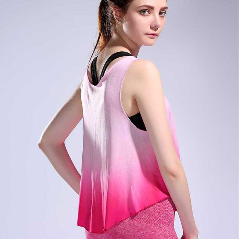 Női Pro Gym Edzőpóló Fitness Sport Póló Jóga Edzőmellény Gyakorló Futó Ruházat Kompressziós Tank felső Ruha E55
