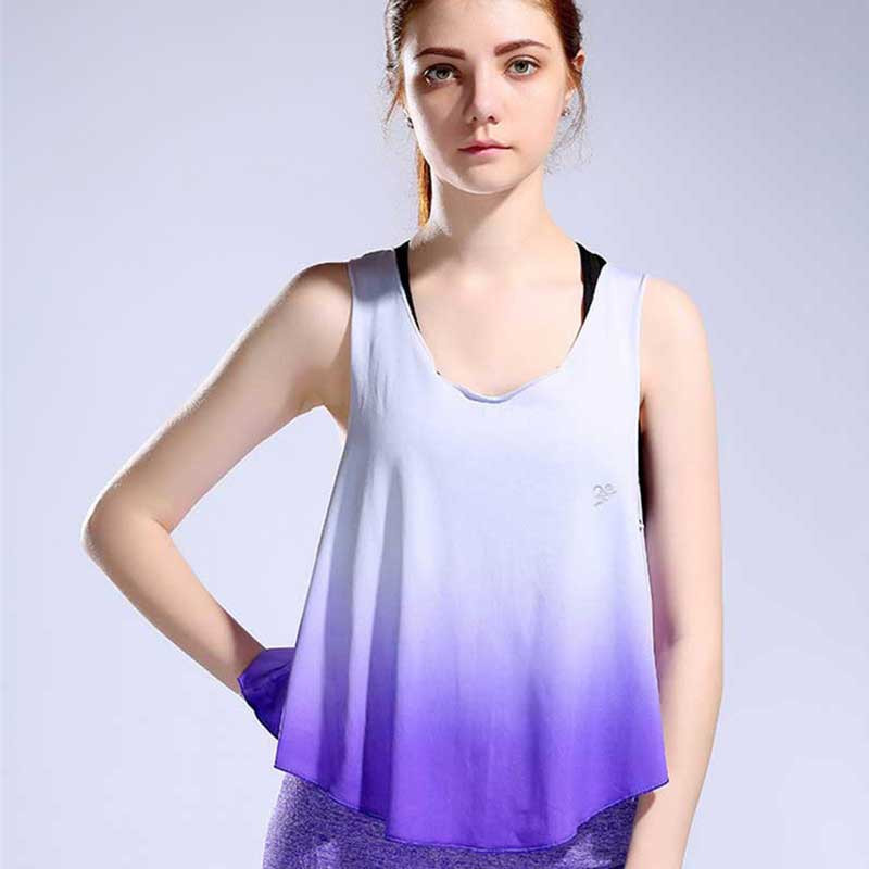 Női Pro Gym Edzőpóló Fitness Sport Póló Jóga Edzőmellény Gyakorló Futó Ruházat Kompressziós Tank felső Ruha E55