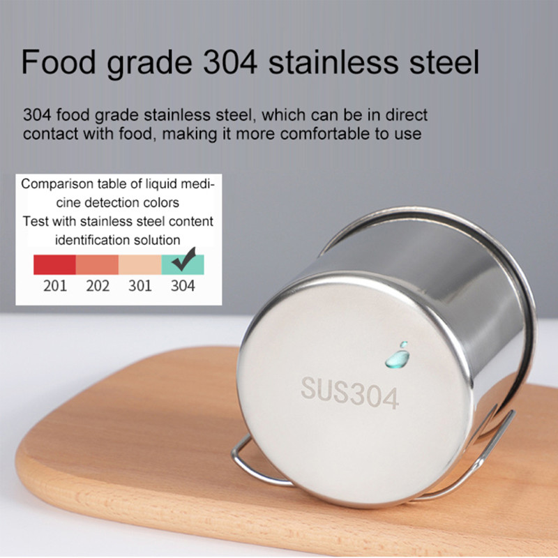 Roostevabast terasest matkakruus Titanium Cup Tourist lauanõud Piknikunõud Õues reisimiseks mõeldud toiduvalmistamiskomplekt Kööginõud Matkamiseks kaasaskantav