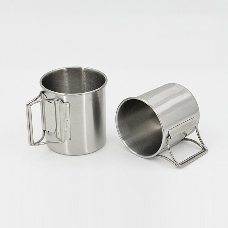 Roostevabast terasest matkakruus Titanium Cup Tourist lauanõud Piknikunõud Õues reisimiseks mõeldud toiduvalmistamiskomplekt Kööginõud Matkamiseks kaasaskantav