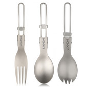 Lixada titán összecsukható kanál Spork kültéri étkészlet kültéri kemping edények könnyű összecsukható evőeszközök kempingpiknikhez