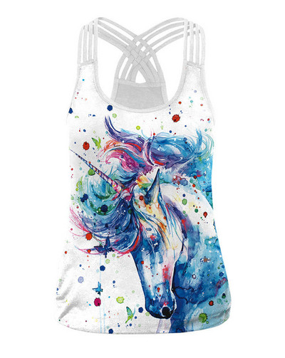 Sieviešu sporta veste Helovīns bez piedurknēm Joga, skriešana, fitness, apģērbs, krekls, apģērbs meitenēm, sporta zāle, krustnagliņa, blūze, tērpi 7